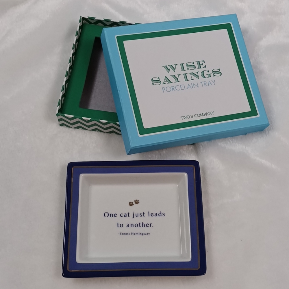 Two's Company Porcelain Tray